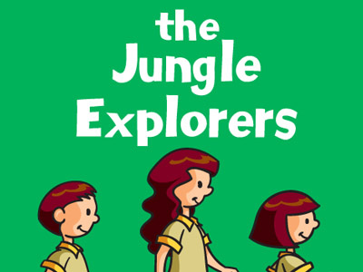 The Jungle Explorers - the book animals childrens book computer illustration jungle explorers kids monsters