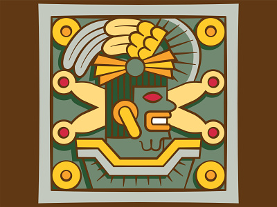 End of the World 4 aztec illustration mythology vector illustration