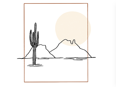 desert drawing