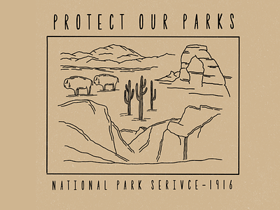 Protect Our Parks Illustration