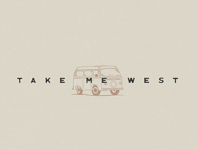 Take Me West - Van Life Illustration & Art design illustration illustration art illustrator logo minimal minimalism minimalistic simple