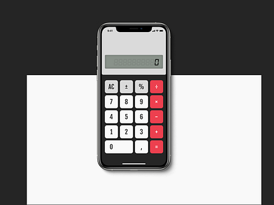 Daly UI 004 • Calculator 004 calculator app calculator design daily ui dailyui iphone mobile ui