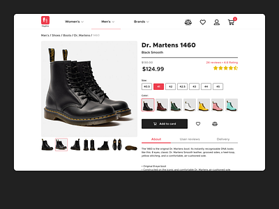 E-Commerce Shop • Daily UI 012 dailyui ecommerce shoes shop web webdesign website