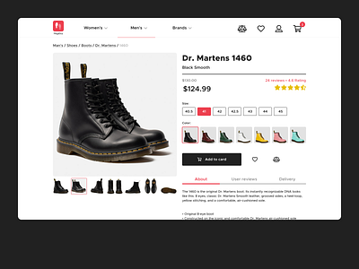 E-Commerce Shop • Daily UI 012