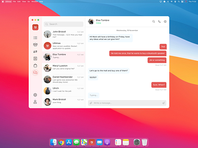 Direct Messaging • Daily UI 013 app big sur dailyui message messenger osx