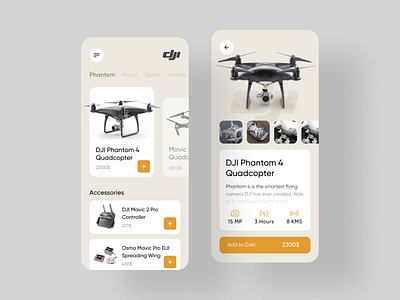 DJI - Drone Store app app design app ui application application ui design dji drone shop shopping shopping app sketch store ui ux