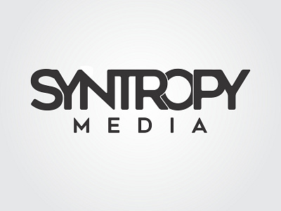 Syntropy Media branding design flat illustration illustrator logotype minimal typography vector