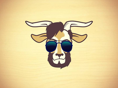 Hipster Goat illustration illustrator logodesign
