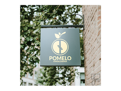 Pomelo mockup logo branding design flat illustration illustrator leaflet design logo minimal vector
