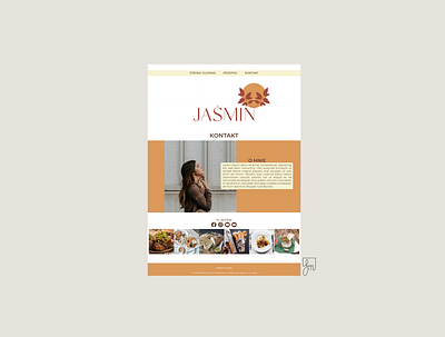 Jaśmin 4 / web design branding design flat illustration illustrator minimal typography vector web design website website design
