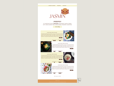 Jaśmin 2 / web design branding design flat illustration illustrator minimal typography vector web design website design