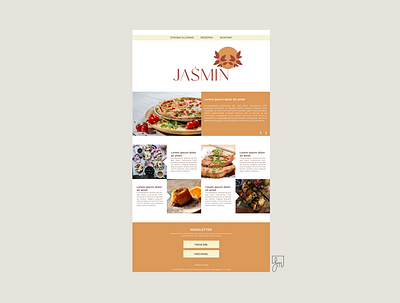 Jaśmin 1 / web design branding design flat illustration illustrator minimal typography vector web design website design