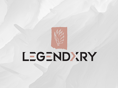 LEGENDXRY dragon illustration logo logo design pink typography