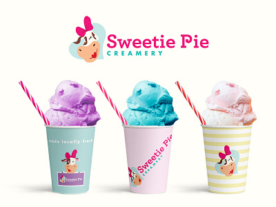 Ice Cream Shop Logo Design branding design illustration logo