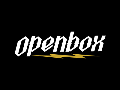 Openbox Logo black lettering logo type