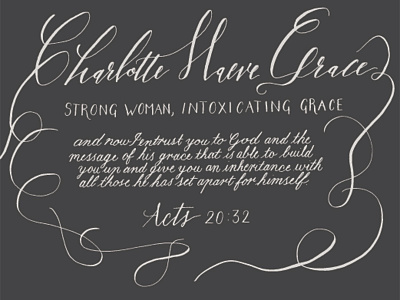 Charlotte Maeve Grace calligraphy modern modern calligraphy