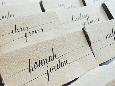 Place Cards calligraphy moderncalligraphy party placecards