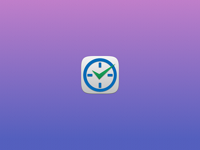 Time Sheet Approval iOS App Icon app app icon apple icon ios ios 7 sketch
