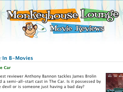 Monkeyhouse Lounge Movie Reviews 2004 designthrowback illustration retro vintage website