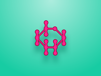Glucose Molecule glucose icon illustration logo molecule vector