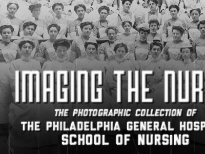 Imaging The Nurse black and white film old photoshop retro scratches type typography vintage