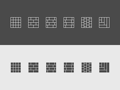 Floor Pattern Icons icon set icons pattern sketch web app