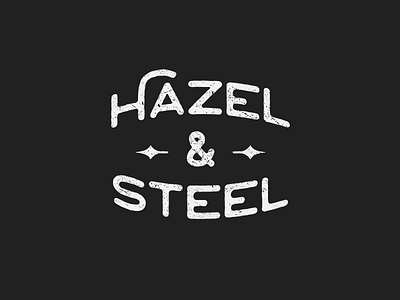 Hazel & Steel Logo concept design identity logo retro vector vintage