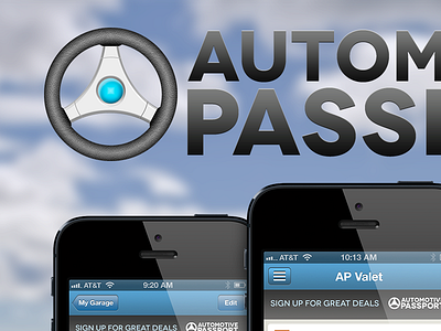 Automotive Passport website preview app design ios promotional website