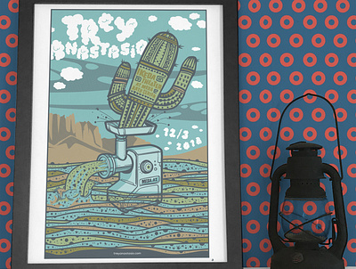 Trey Anastasio gig posters illustration poster poster art screen print