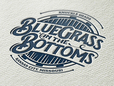 Bluegrass in the Bottoms branding identity logo