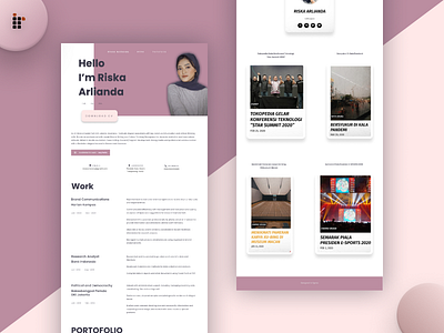 Web Portofolio Design app branding design flat ui ux website