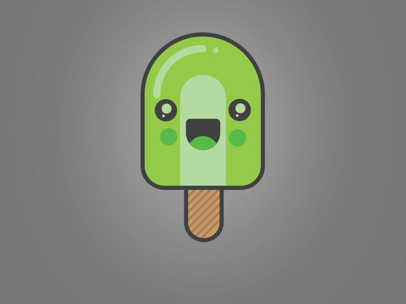 Popsicle Animation animated gif ice cream icon illustrator popsicle vectortwist