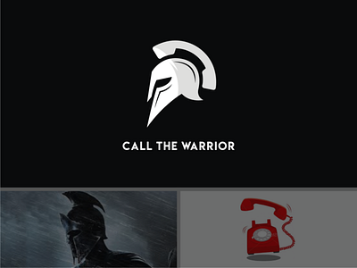 Call The Warrior branding design doublemeaning dualmeaning logo