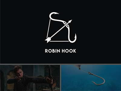 Robin Hook branding design doublemeaning dualmeaning illustration logo