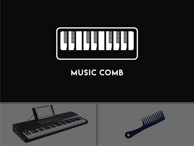 Music Comb branding comb design doublemeaning dualmeaning illustration logo music