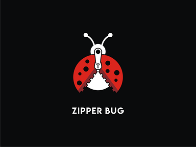 Zipper Bug branding design doublemeaning dualmeaning illustration logo