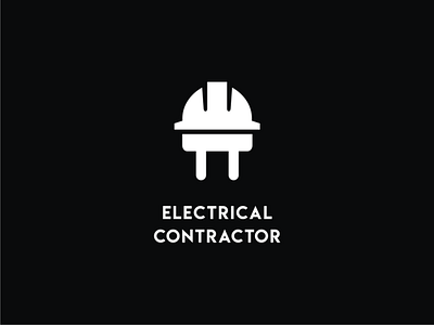 Electrical Contractor branding design doublemeaning dualmeaning illustration logo