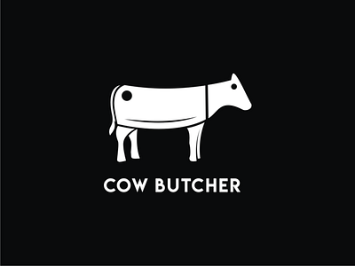 Cow Butcher branding design doublemeaning dualmeaning illustration logo