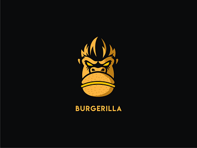 Burgerilla branding design doublemeaning dualmeaning illustration logo