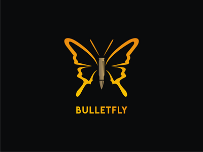 Bulletfly branding design doublemeaning dualmeaning logo