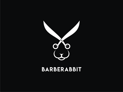 Barberabbit branding design doublemeaning dualmeaning illustration logo