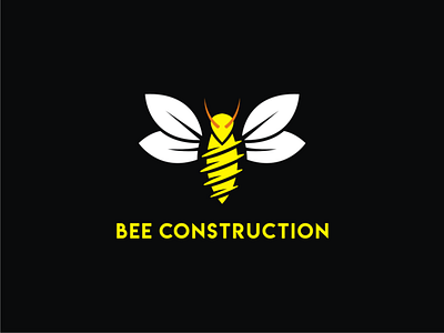 Bee Construction bee branding construction design doublemeaning dualmeaning illustration logo