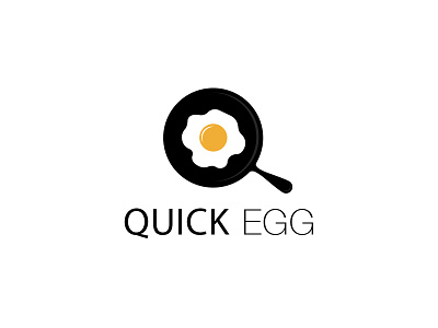 Quick Egg branding creative design egg food graphic design icon identity logo logofolio negative space quick