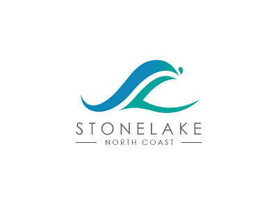 Stonelake blue branding creative design icon identity logo logofolio wave