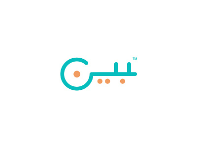 Bayn creative design graphic icon identity key life logo typography