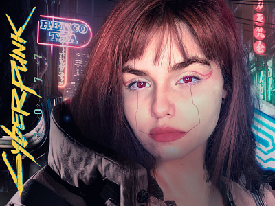 CyberPunk 2077 cyberpunk cyberpunk2077 design graphic design header manipulation photoshop thumbnail