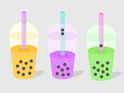 Three Bubble Teas