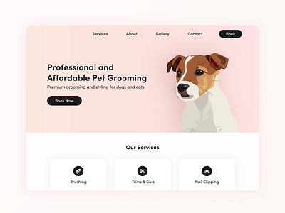 Pet Grooming Website Design