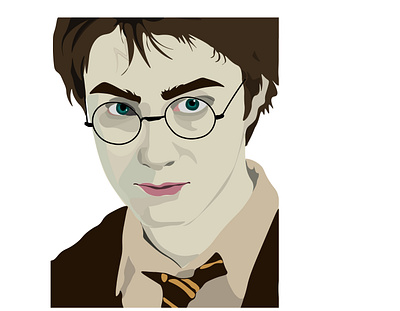 Harry Potter Illustration adobe illustrator customtype design digitalart drawing professional