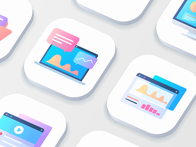 web icons gradient